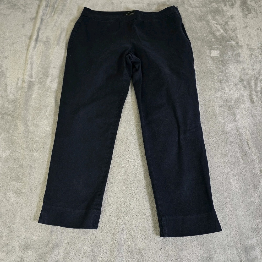 Talbots Pants Womens 10P Blue Chatham Chino Flat Front Crop Preppy Office Work